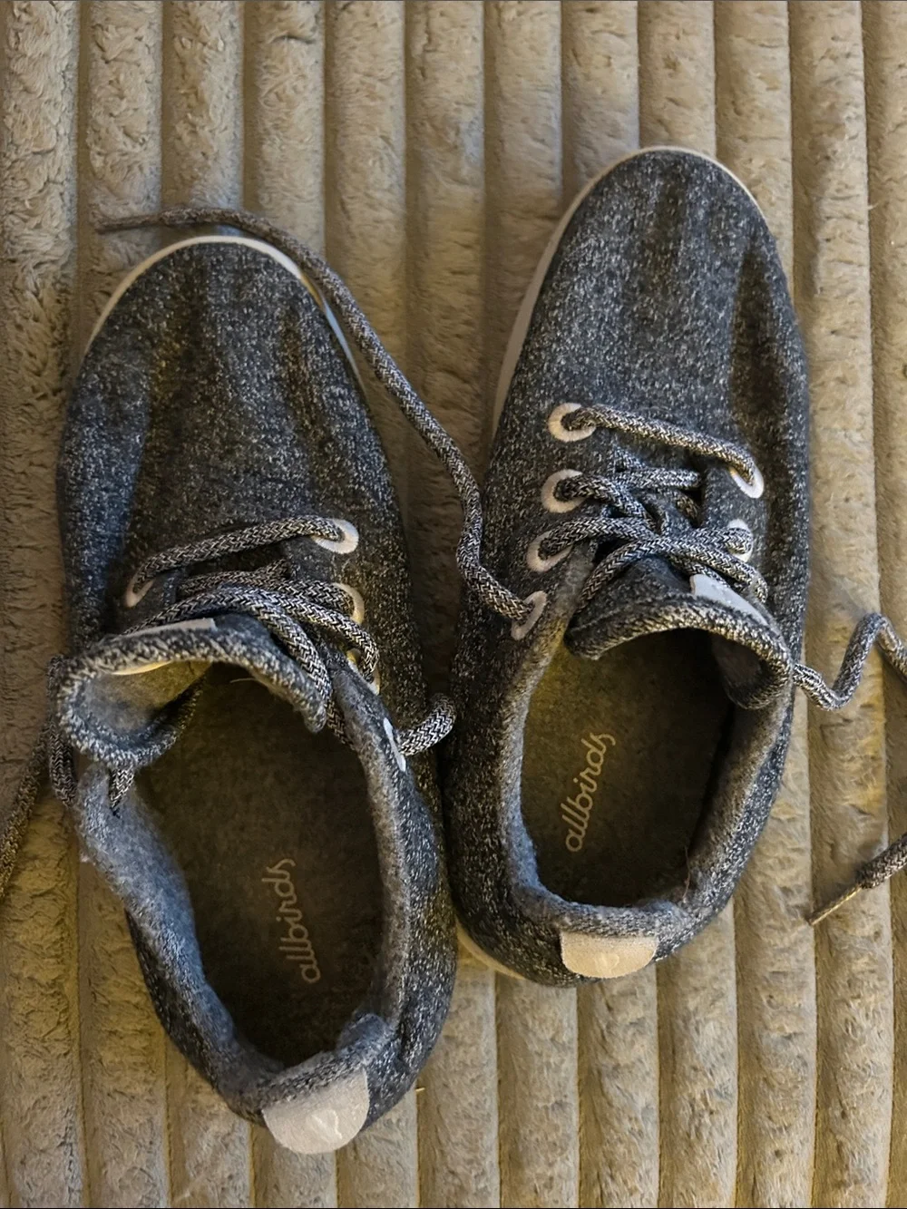 Allbirds Women's Grey Running Shoes Trainers Size 7 Charcoal Good Condition
